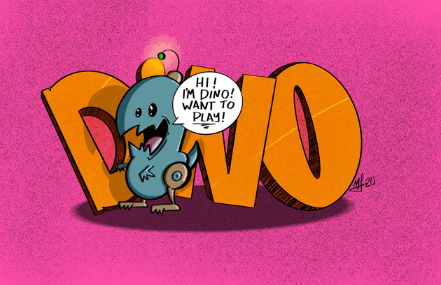Dino the dinosaur robot